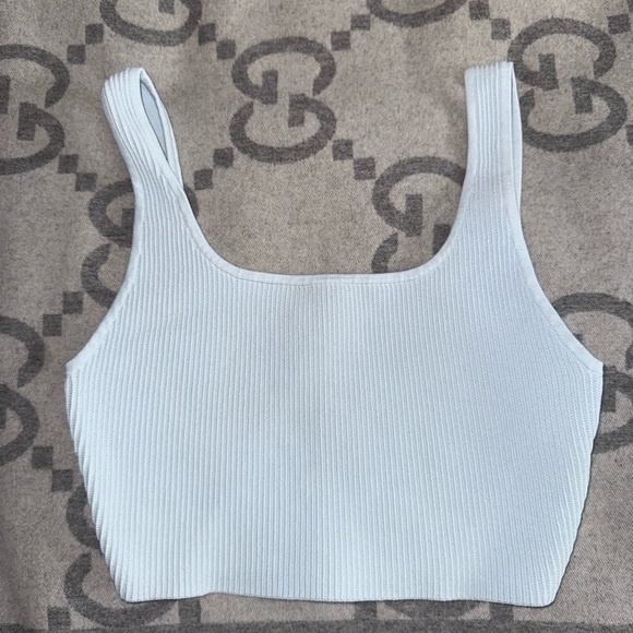 Babaton Tops - Babaton Sculpt Knit Tank, Blue, size M
